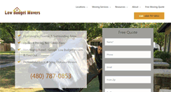 Desktop Screenshot of lowbudgetmovers.net